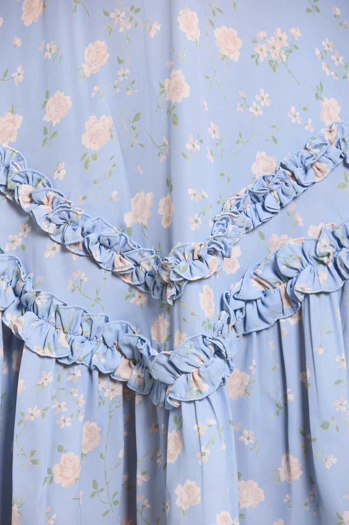 Rose Ditsy Satin V-Neck Micro Mini Dress Fashionable Design