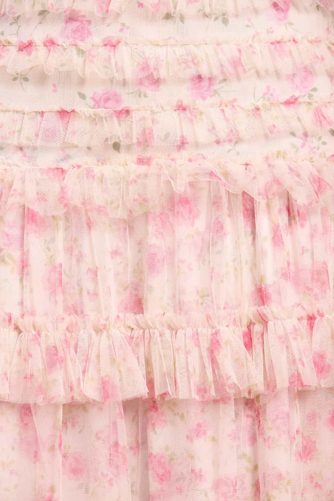 Rose Ditsy Short Sleeve Ankle Gown Gender Inclusive Beach Moment