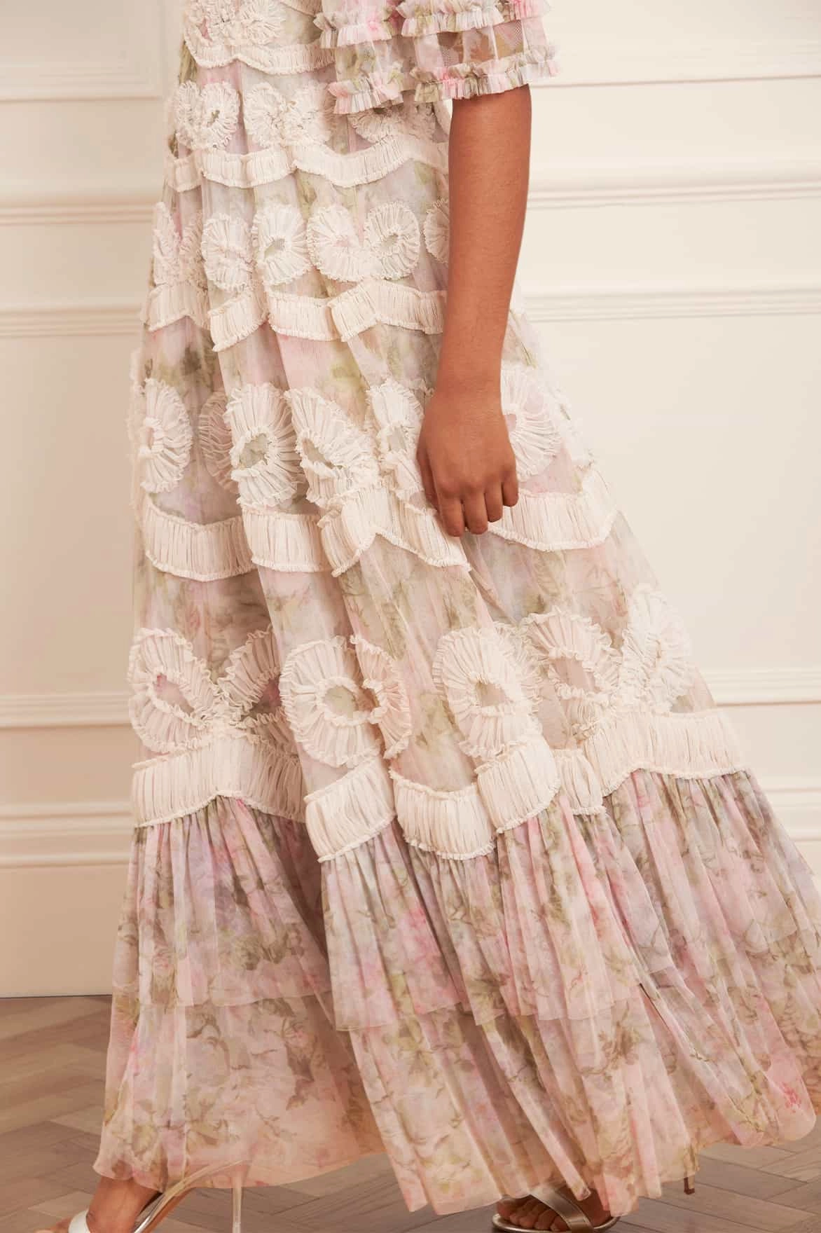 Calm Mood Durable-Fabric Rose Powder Ingrid Gown