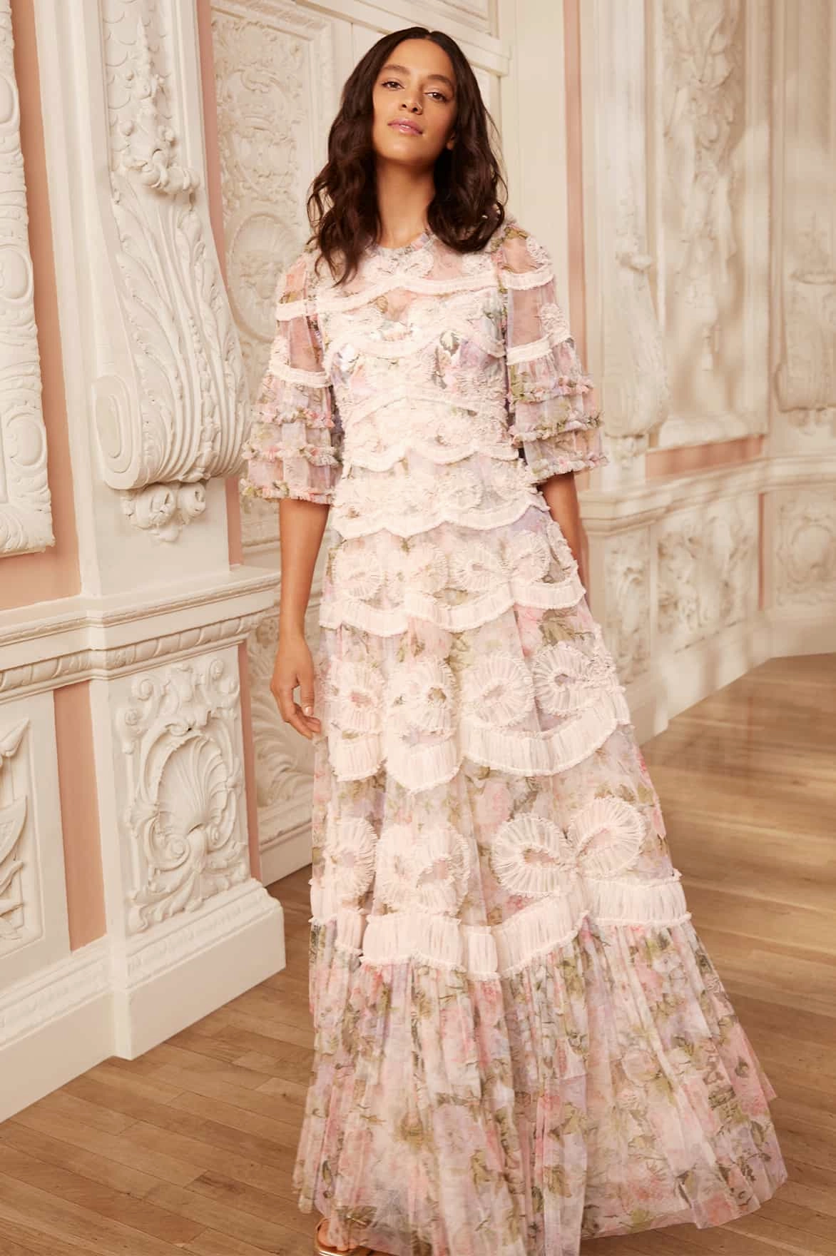 Rose Powder Ingrid Gown Modern Twist