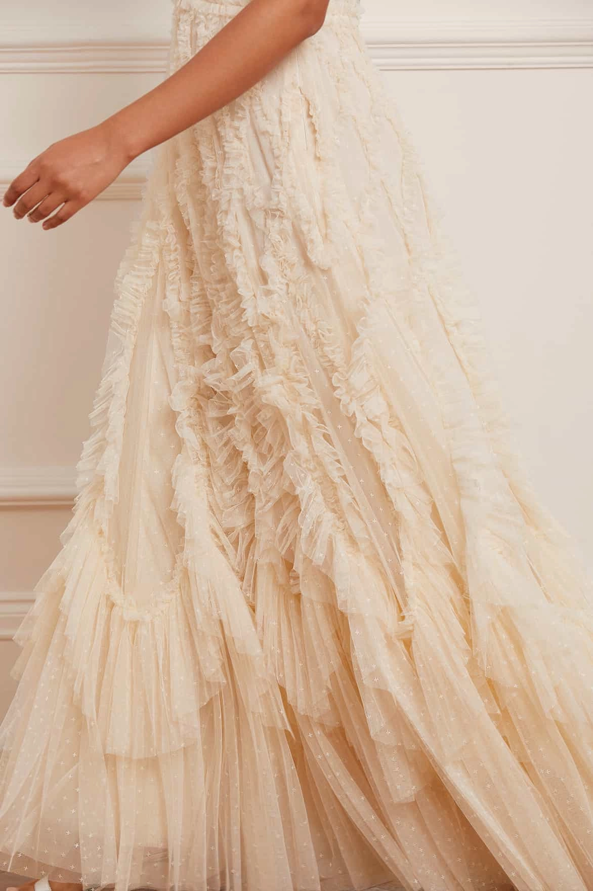 Trendy pick Rosella Ruffle Strapless Gown