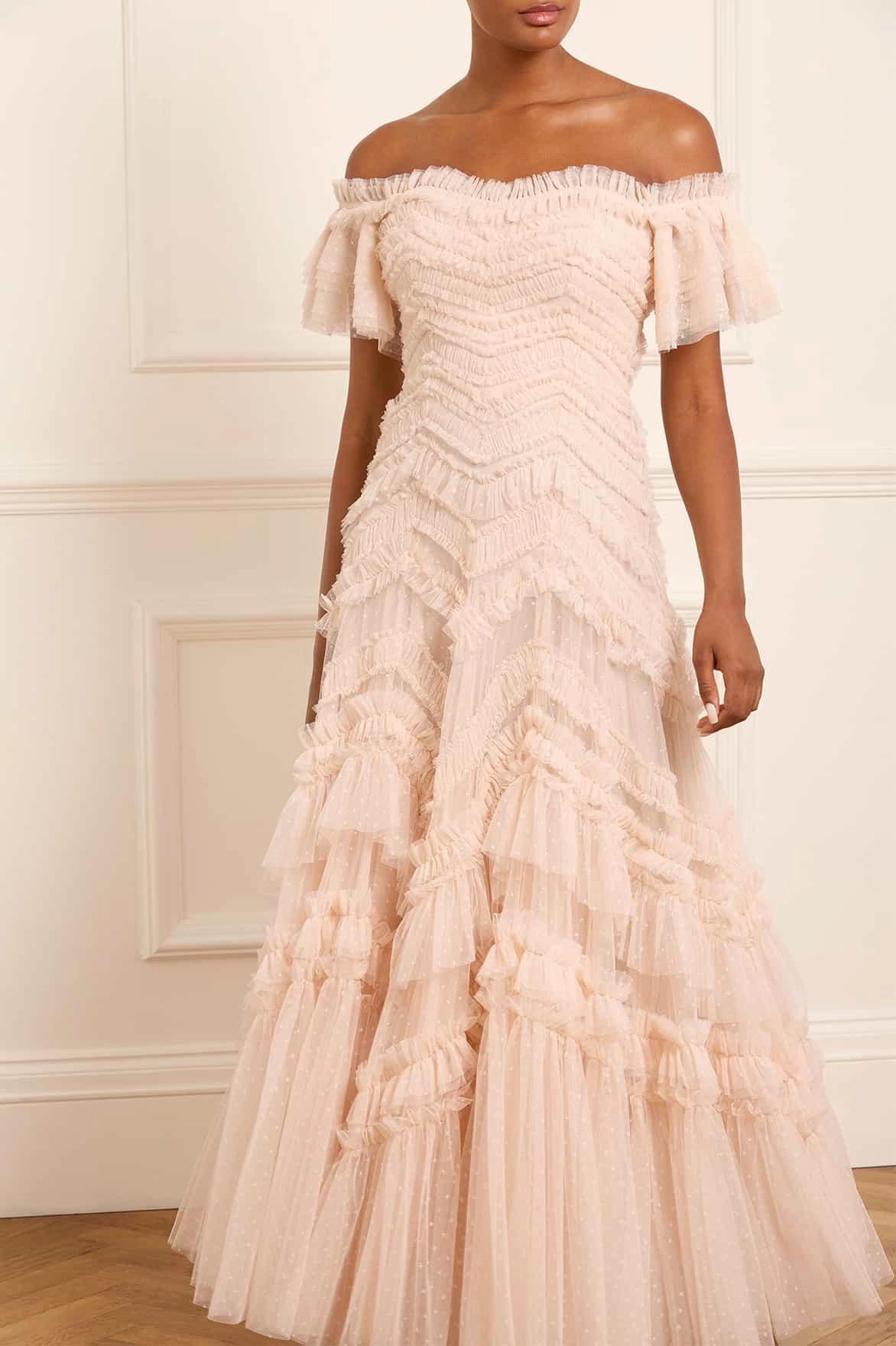 Elia Off-Shoulder Gown travel mode Feminine Movement