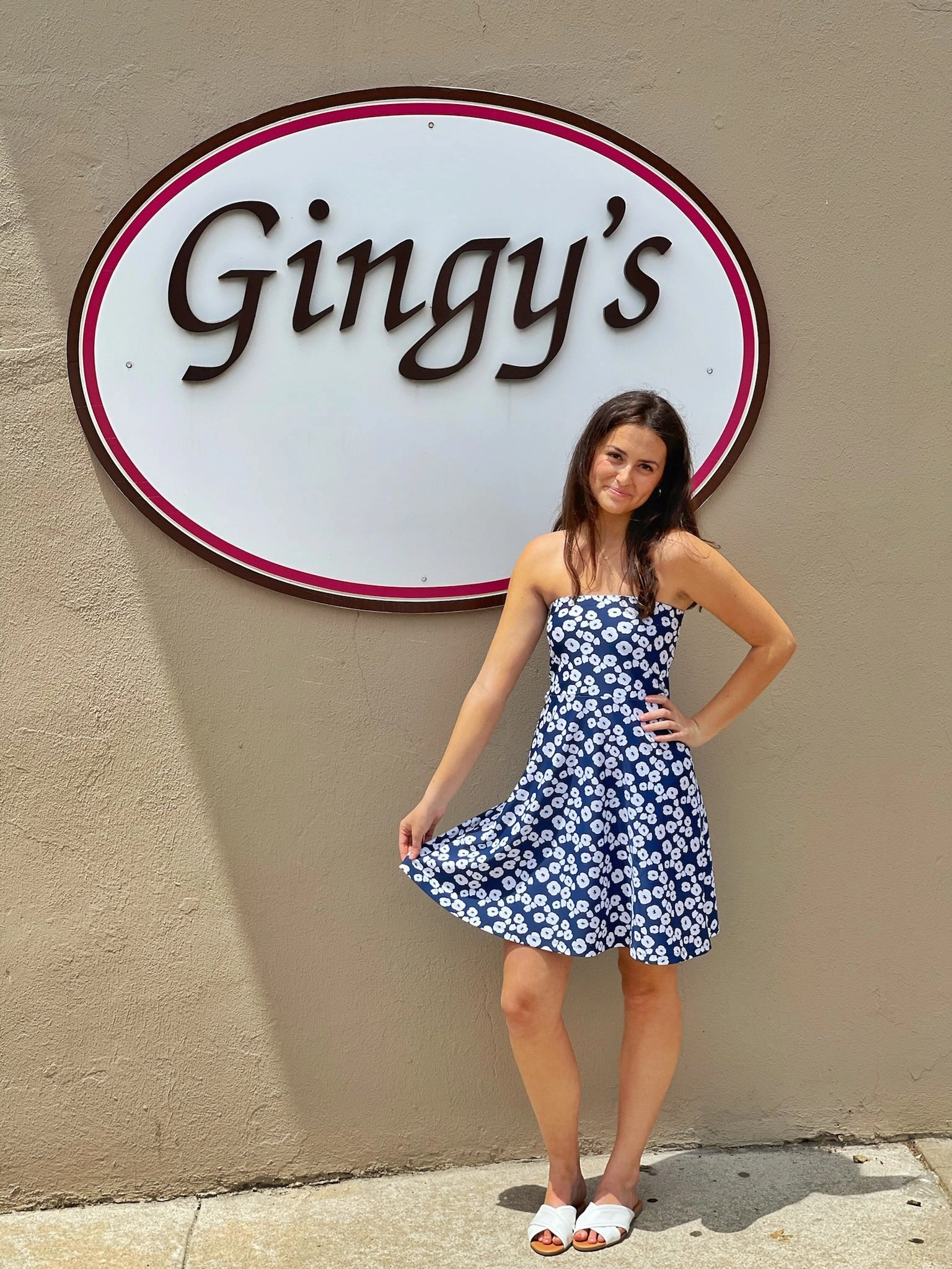 Avalon Dress Mini Pop Art Navy Light and Comfortable Color Pop