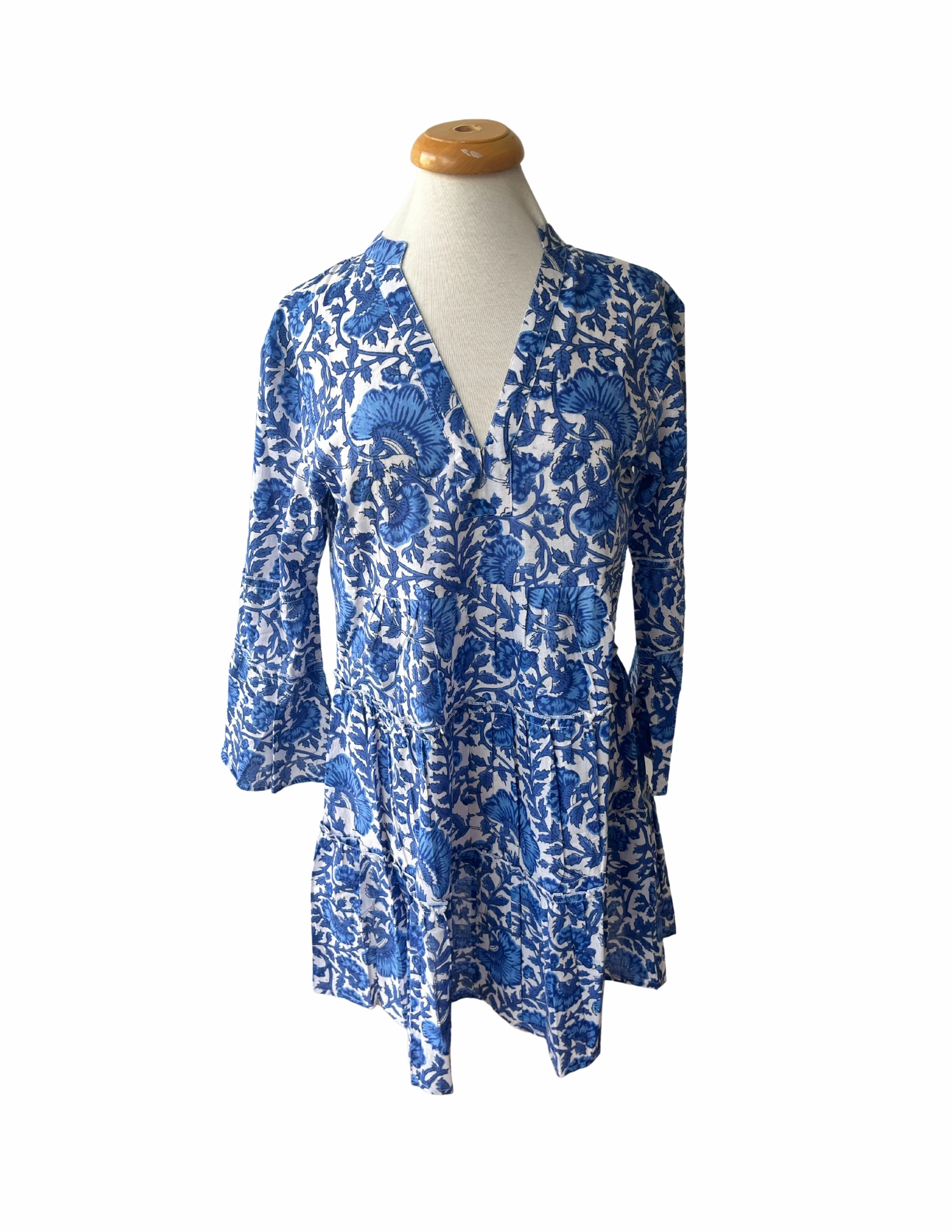 Tailored Piece Office Tone Rye Dress Blue Lagoon