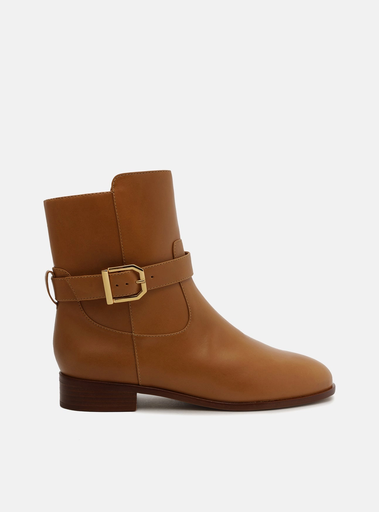 Leather Material Anti Friction Samantha Leather Block Boot