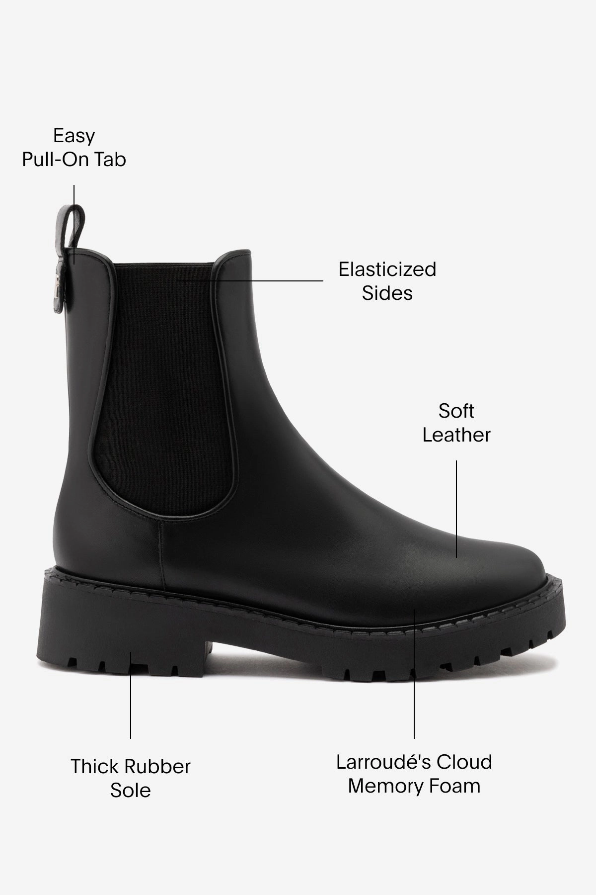 Digital Run Shock Guard Sancha Boot In Black Leather