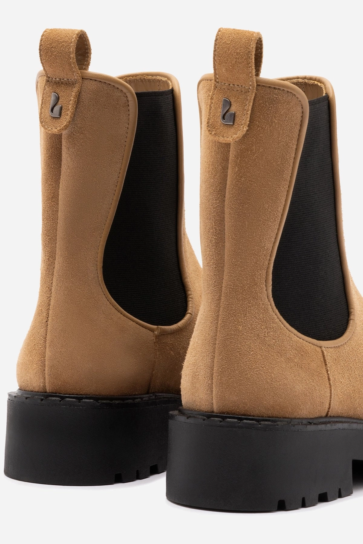 Sancha Boot In Peanut Suede Anatomical Toe Shape