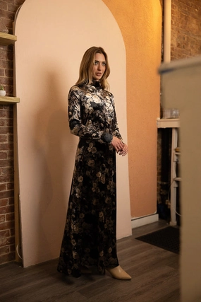 One-Shoulder Miami Velvet Dress