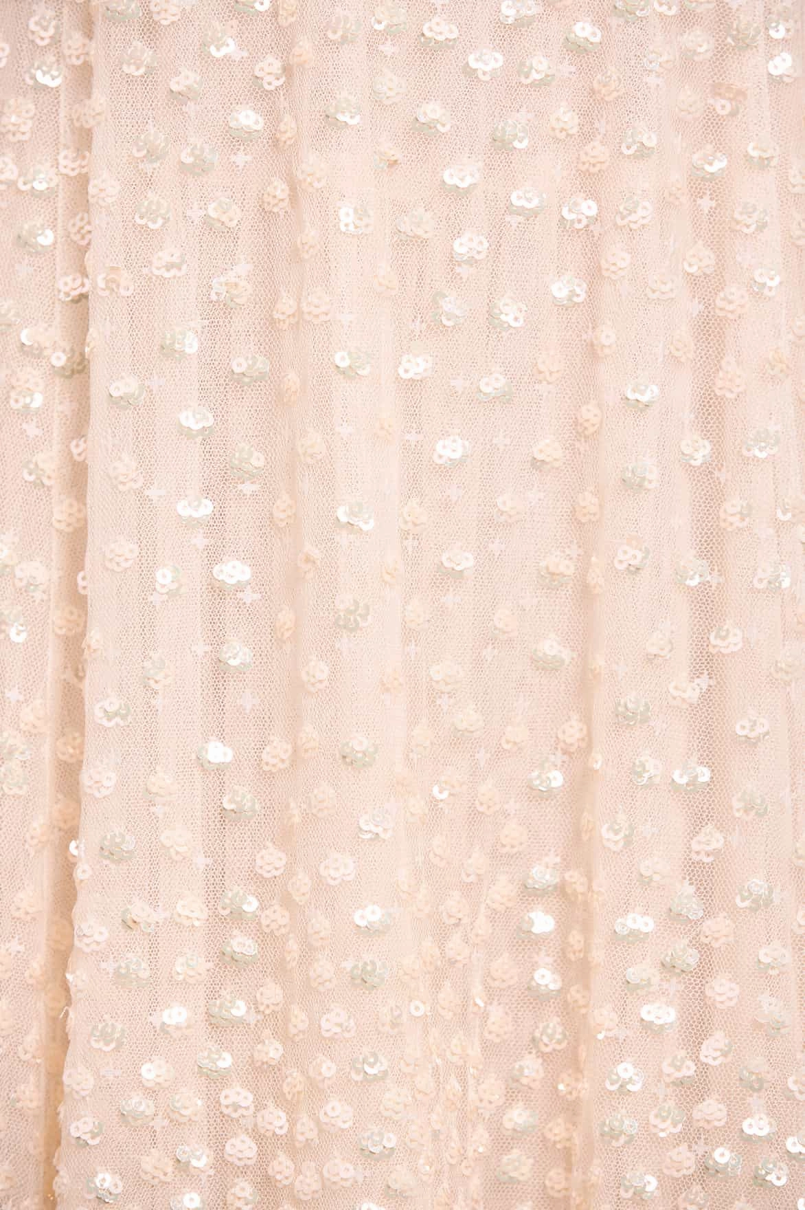 Relax Cut Scatter Dot Ruffle Ankle Gown