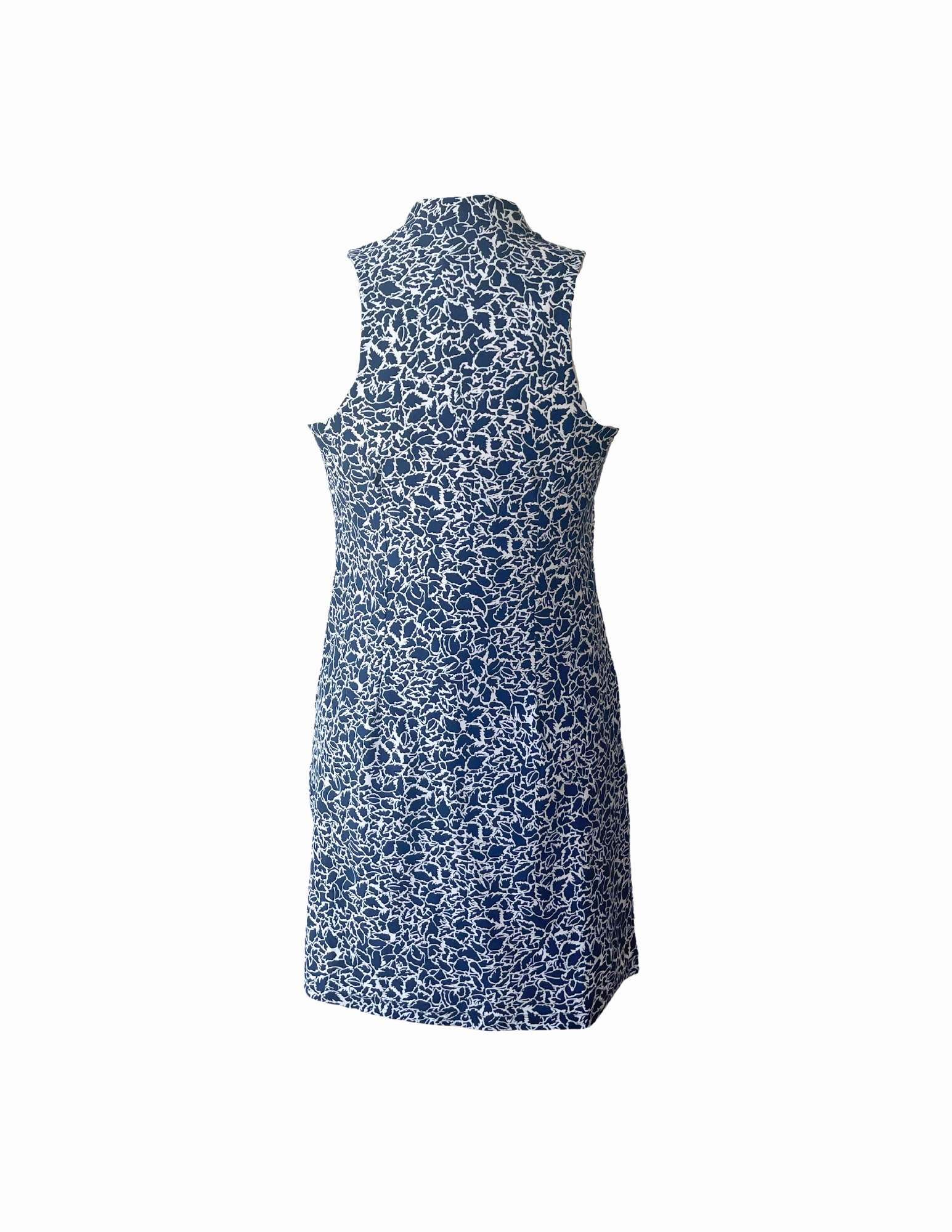 Light Elegance Merion Skort Dress Variegated Leaves Navy/White