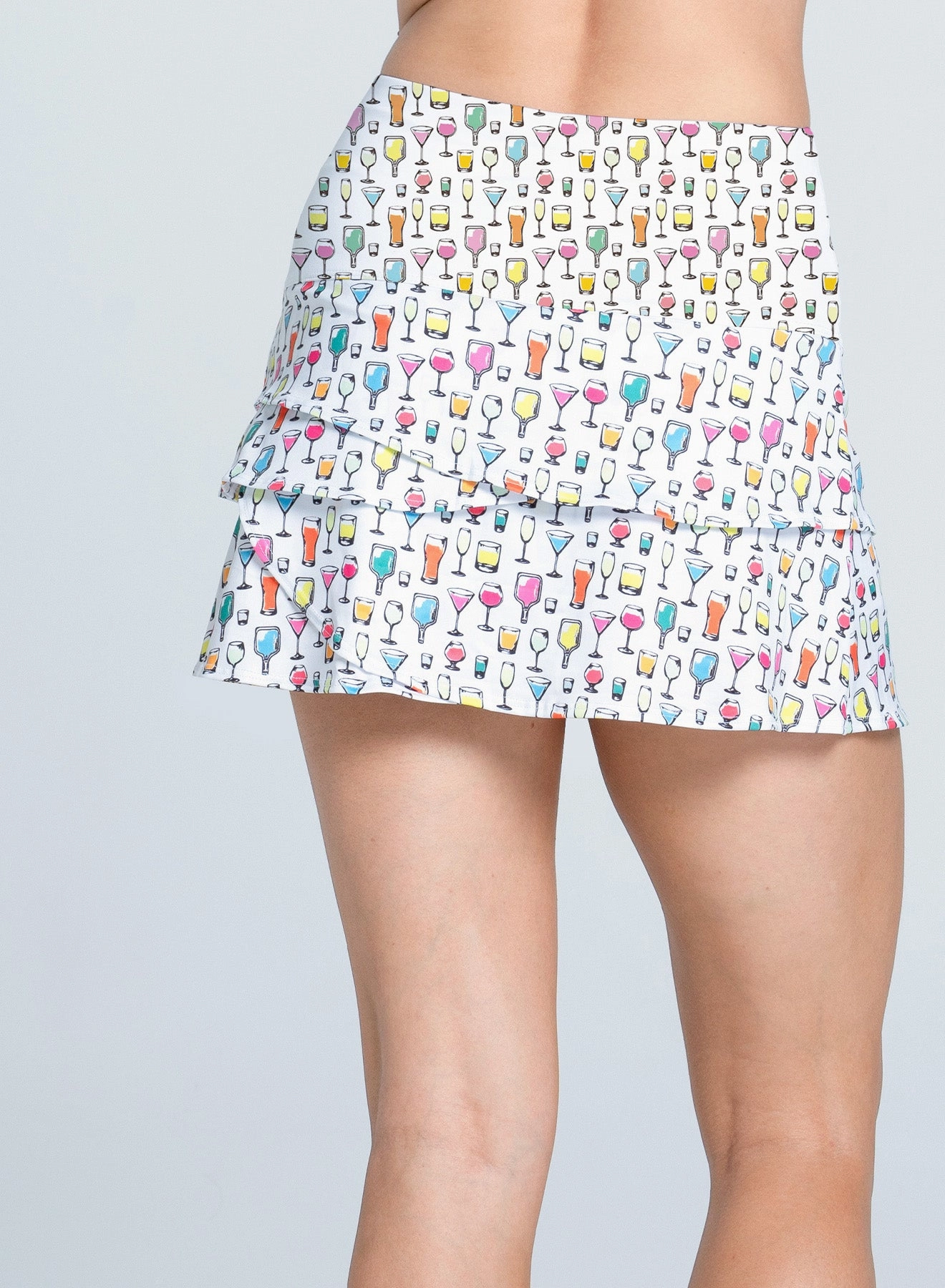 Adjustable Hemline Anti Odor Finish High Spirits Scallop Skirt-14"