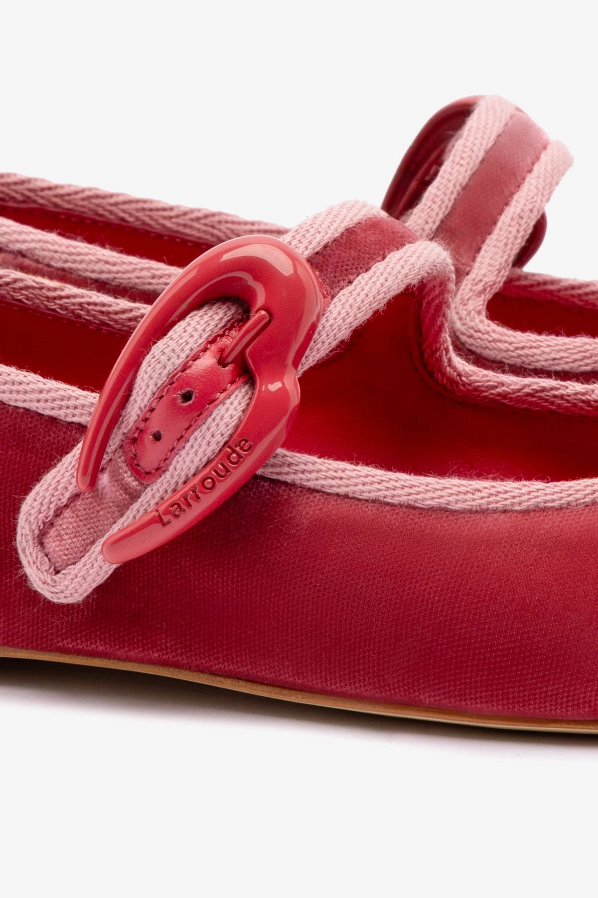 Low Top Non Slip Tread Pattern Verona Ballet Flat In Lampone Velvet