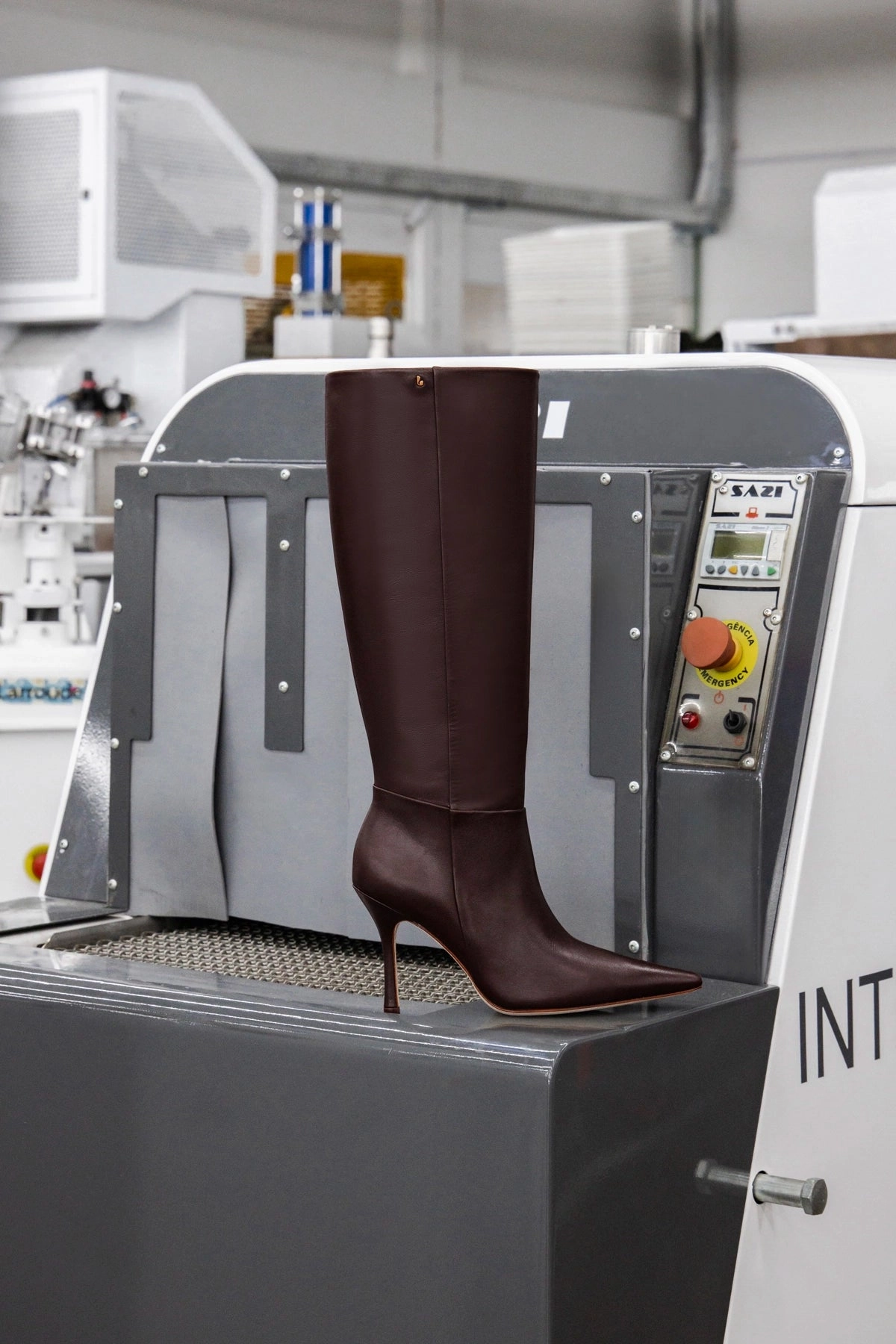 Carina Boot In Brown Leather Street Glow