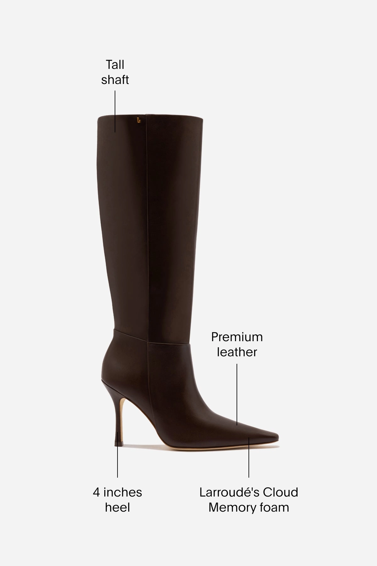 Carina Boot In Brown Leather Torsional Stability Frame