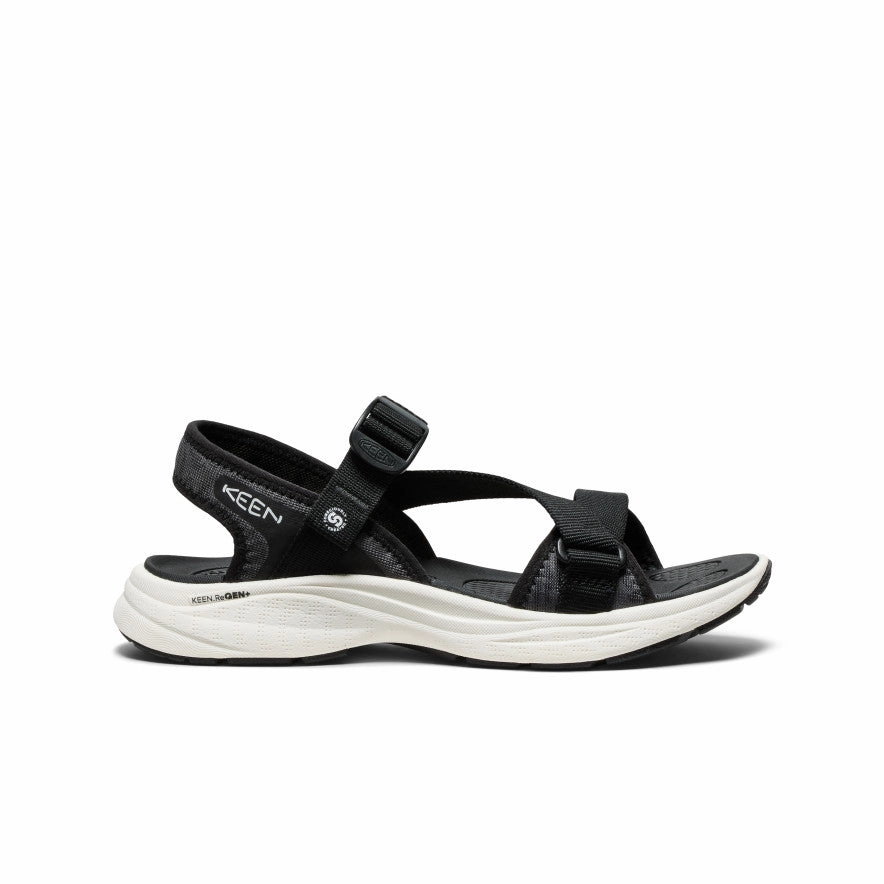 Shock Absorption Technology Women's Leiki Open-Toe Sandal  |  Black/Star White