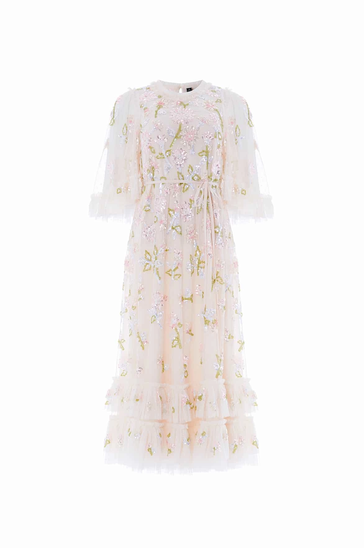 Silky Finish Sequin Dandelion Gloss Ballerina Dress