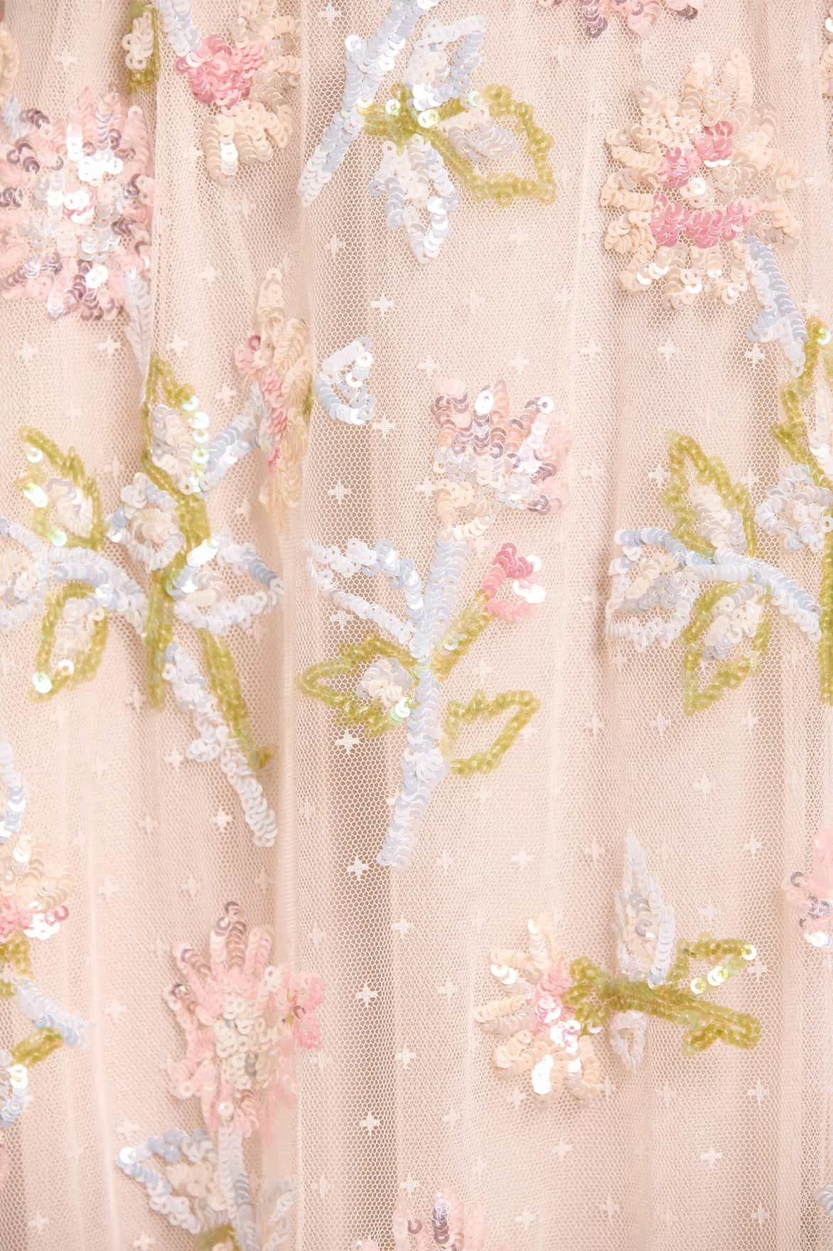 Sequin Dandelion Gloss Ballerina Dress Fold-Over-Detail Comfy Comfort