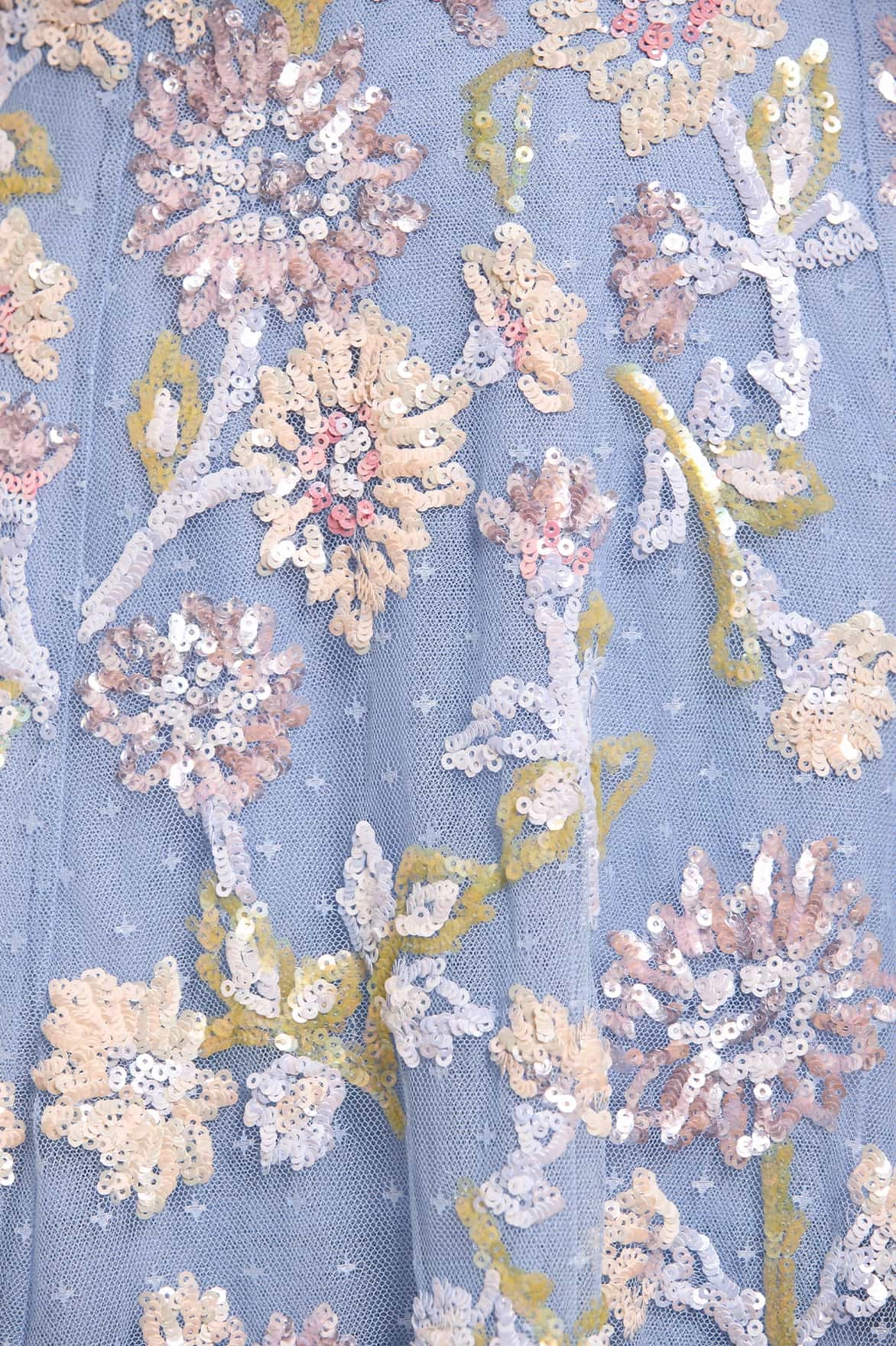 Sequin Dandelion Ruffle Ballerina Dress Sharp Edge