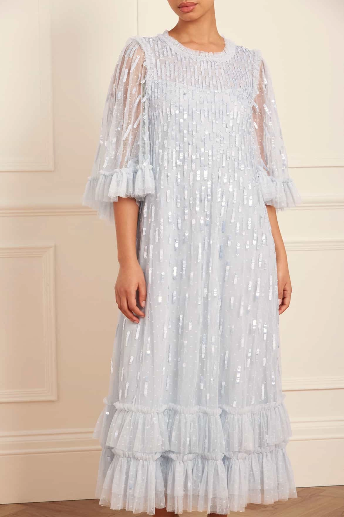 Relaxed and Effortless Relax Fit Sequin Dash Ballerina Dress