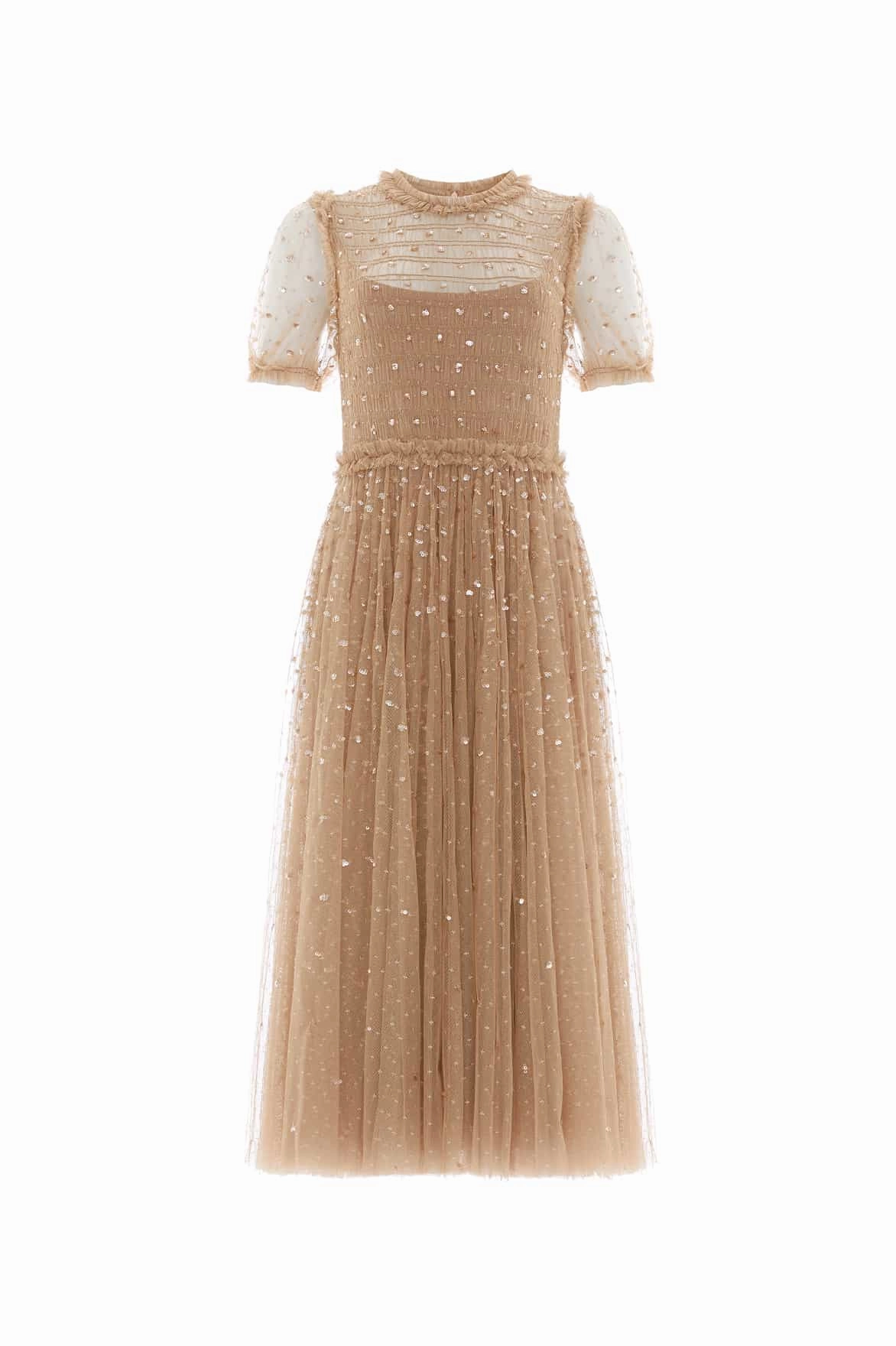 Sequin Giselle Smocked Ballerina Dress AntiFrayEdging