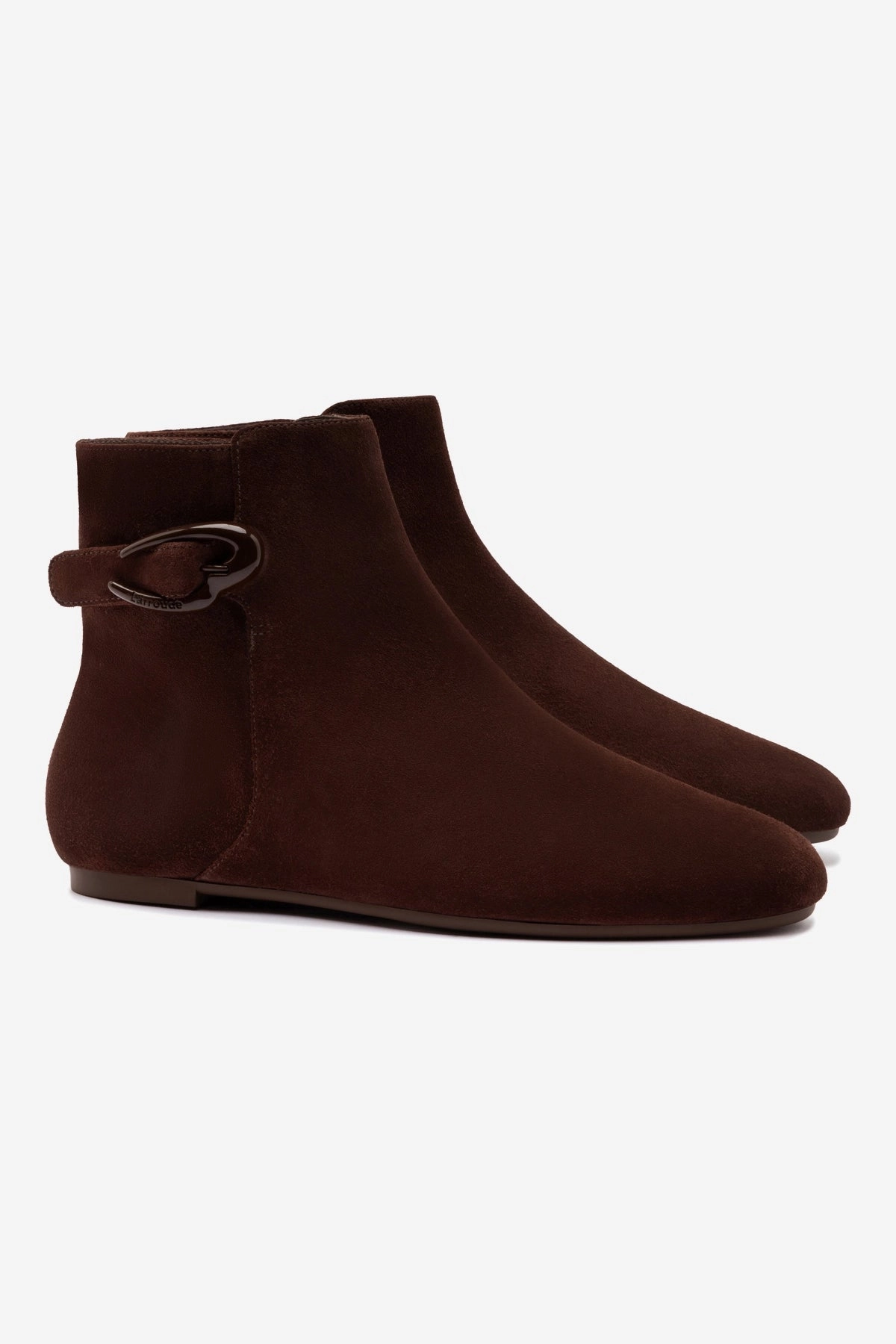 Genuine Leather Upper Mini Verona Boot In Brown Suede