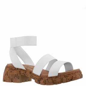 Wide Strap Arch Support Footbed SERI-WHITE