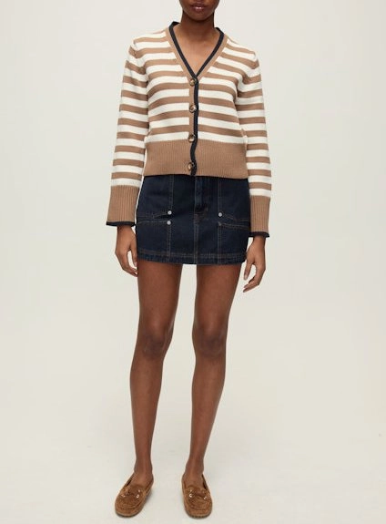 Monae Cardigan Dark Acorn/Dove Modular Pocket Layout AllSeason Wearability