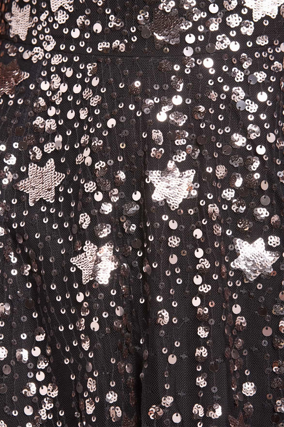 Shooting Stars Cape Ankle Gown Smart Texture