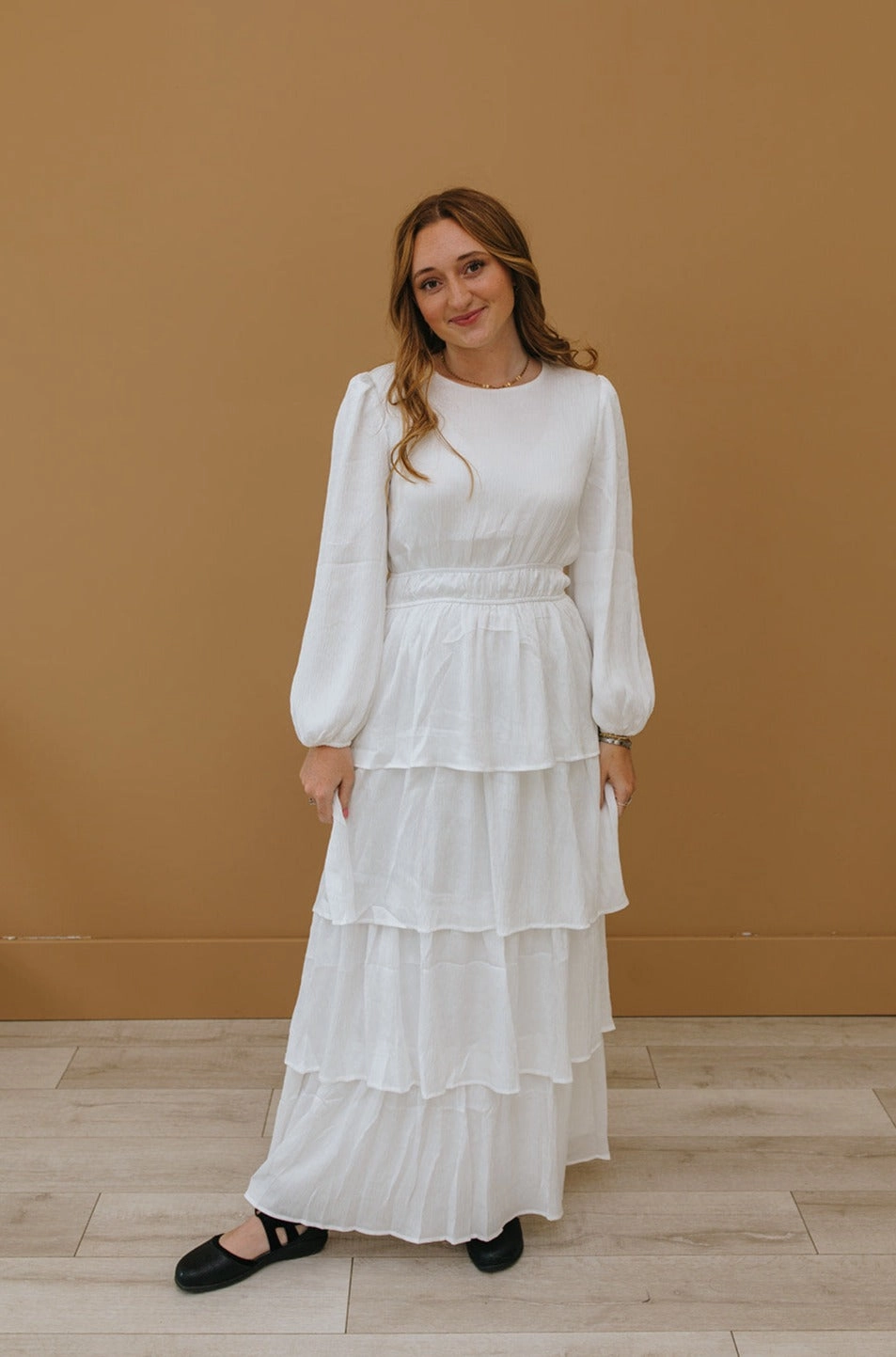 Kinsley Temple Dress Off-Shoulder Chill Comfort