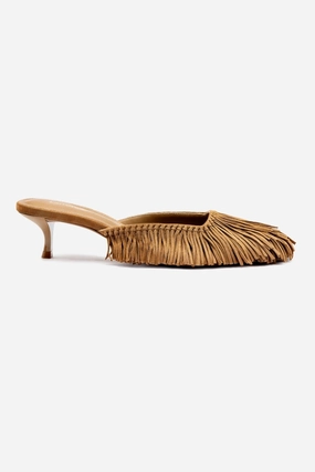 Sienna Mule In Tobacco Suede Muscle Aid Hot Pick