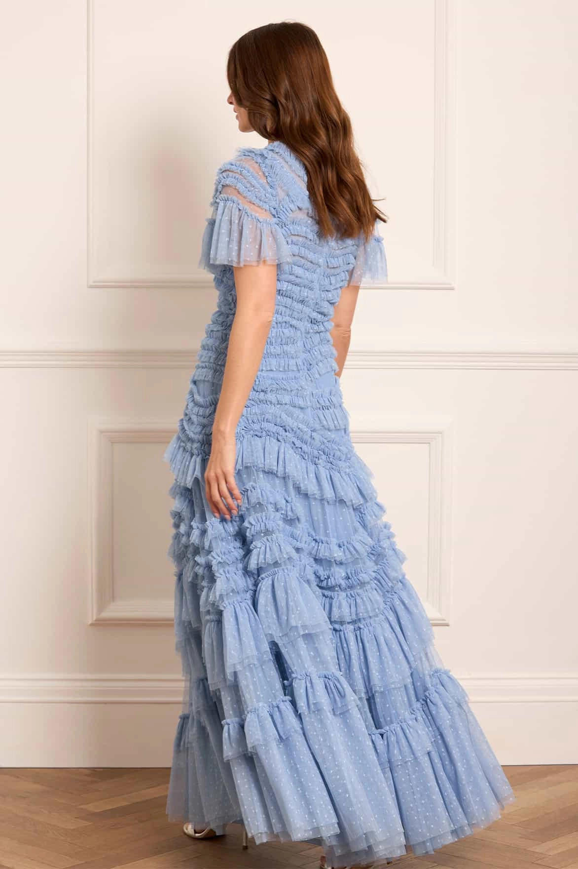 Wild Rose Short Sleeve Gown Day Chic Deep Hue