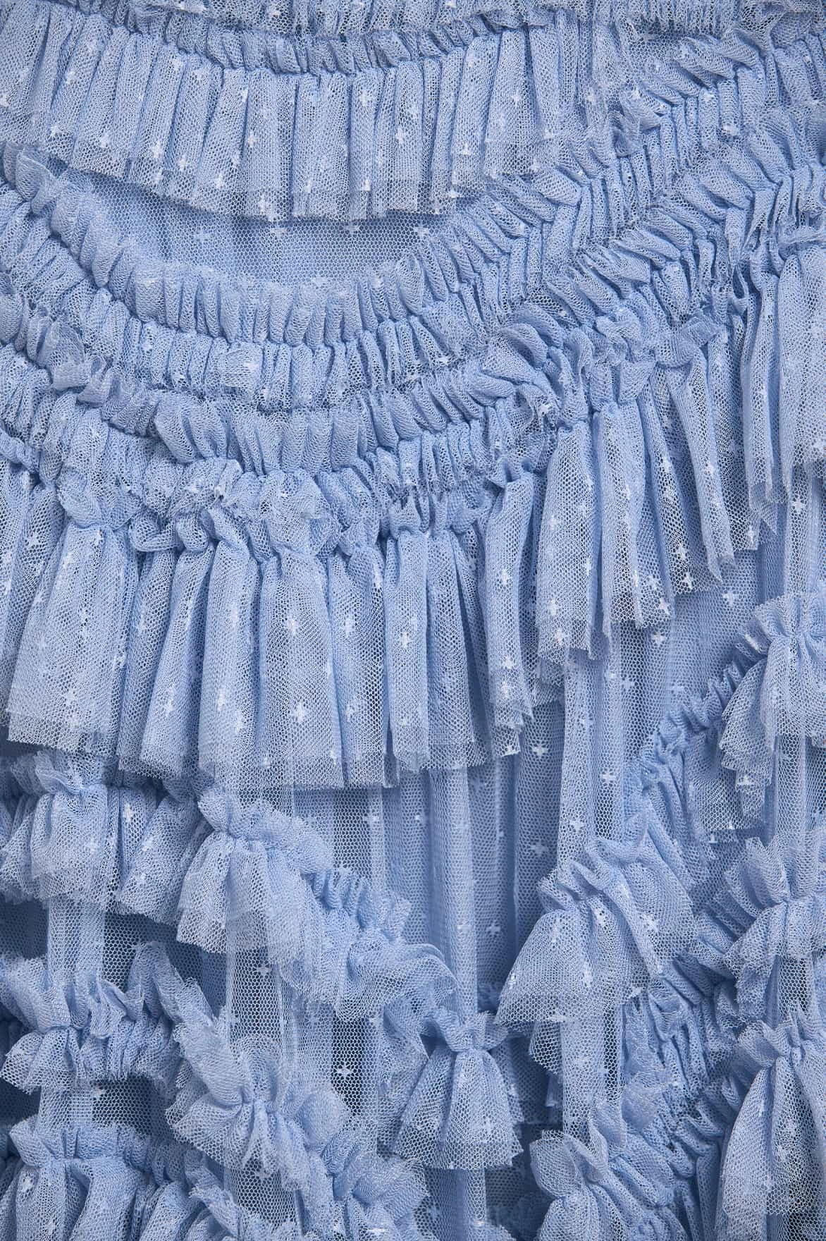 Modern Style Wild Rose Short Sleeve Gown