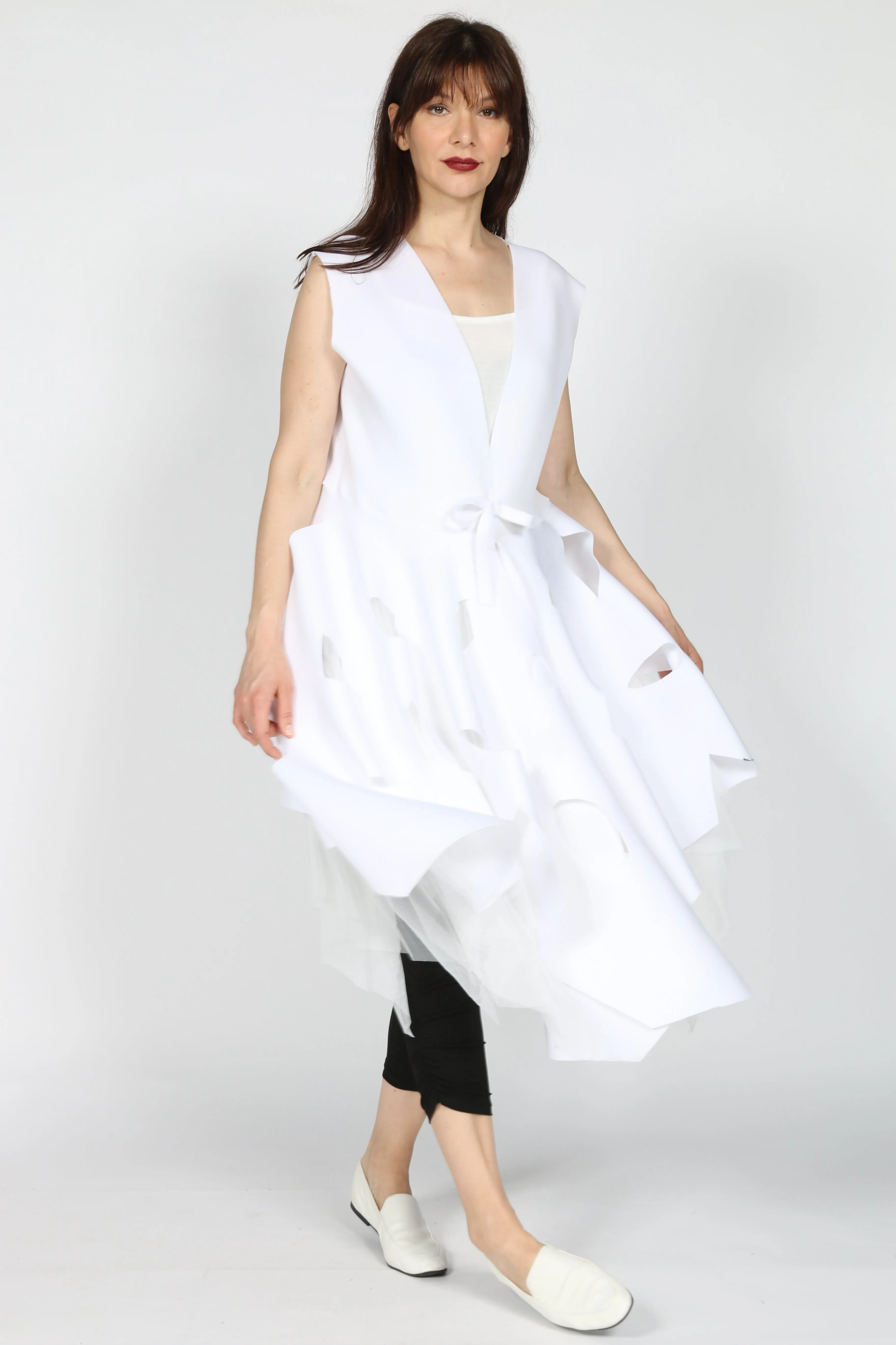 Skv672 Vest Elastic Edge Binding Reflective Accent Trim