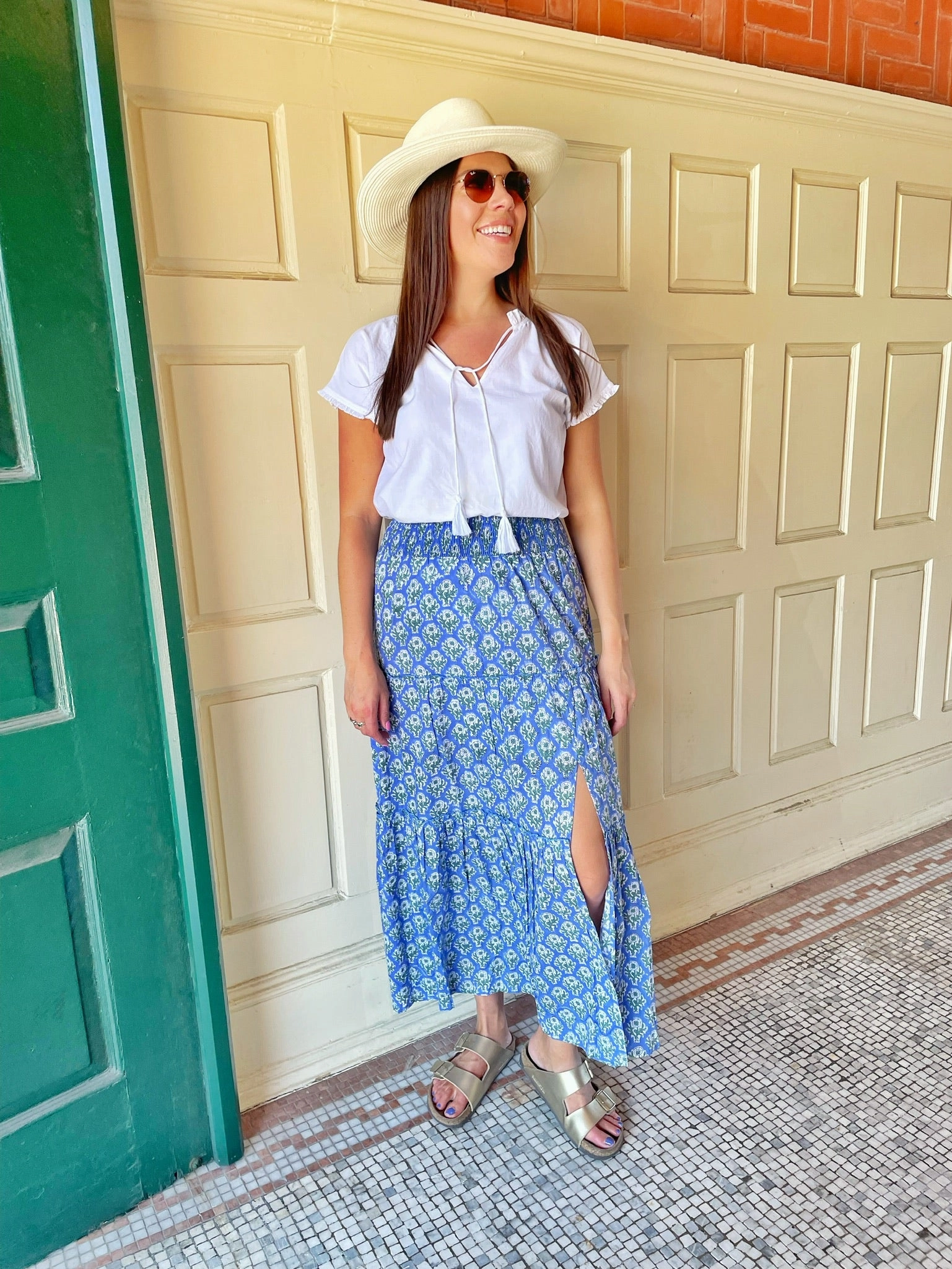 Skye Maxi Skirt Garden by the Sea Cozy Movement