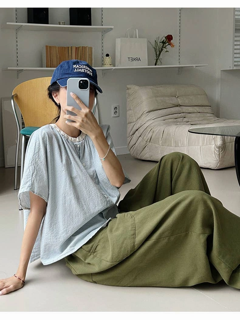 Timeless Appeal CASUAL LOOSE RAMIE WIDE-LEG PANTS_CWBLP0737