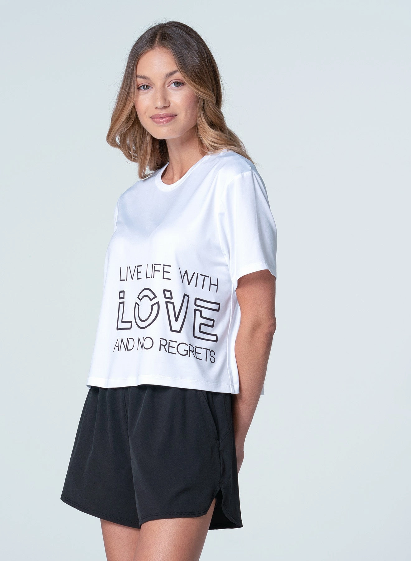 Active Design Professional Wear Live Life With Love Short Sleeve