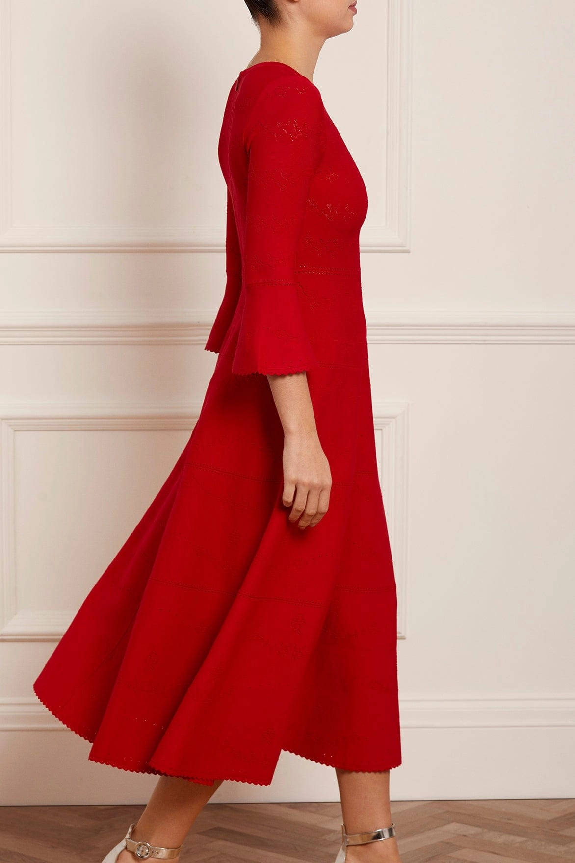 Mid Fit Pretty Pointelle Knit Ankle Gown