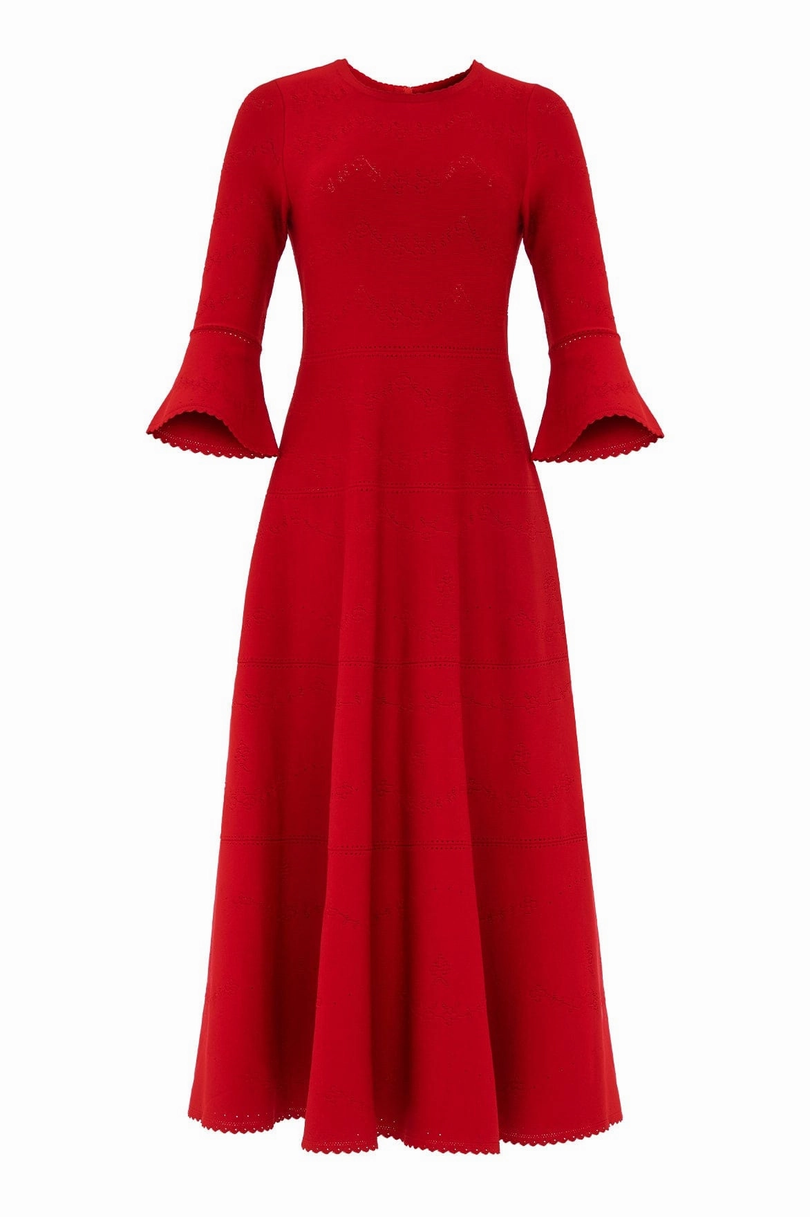 Pretty Pointelle Knit Ankle Gown Airy Fit