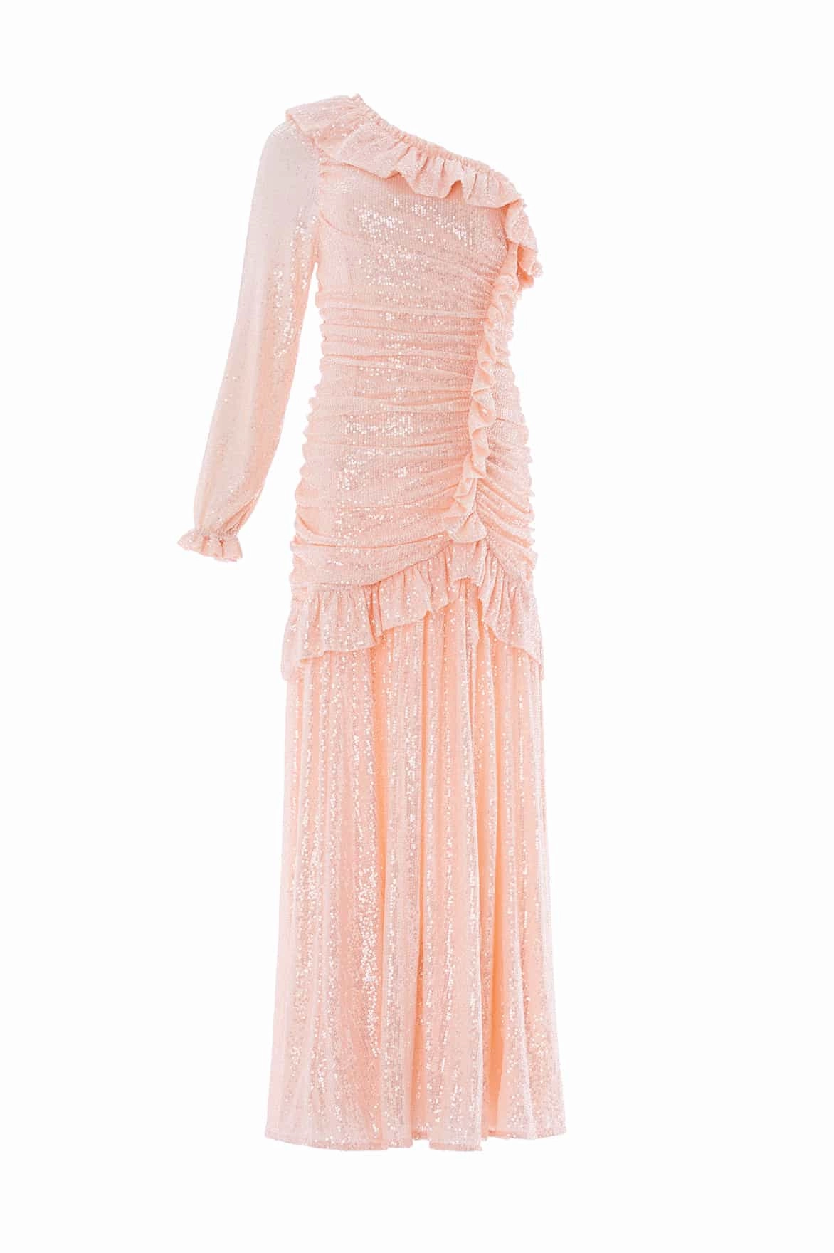 Sleek Presence Alessia One-Shoulder Gown