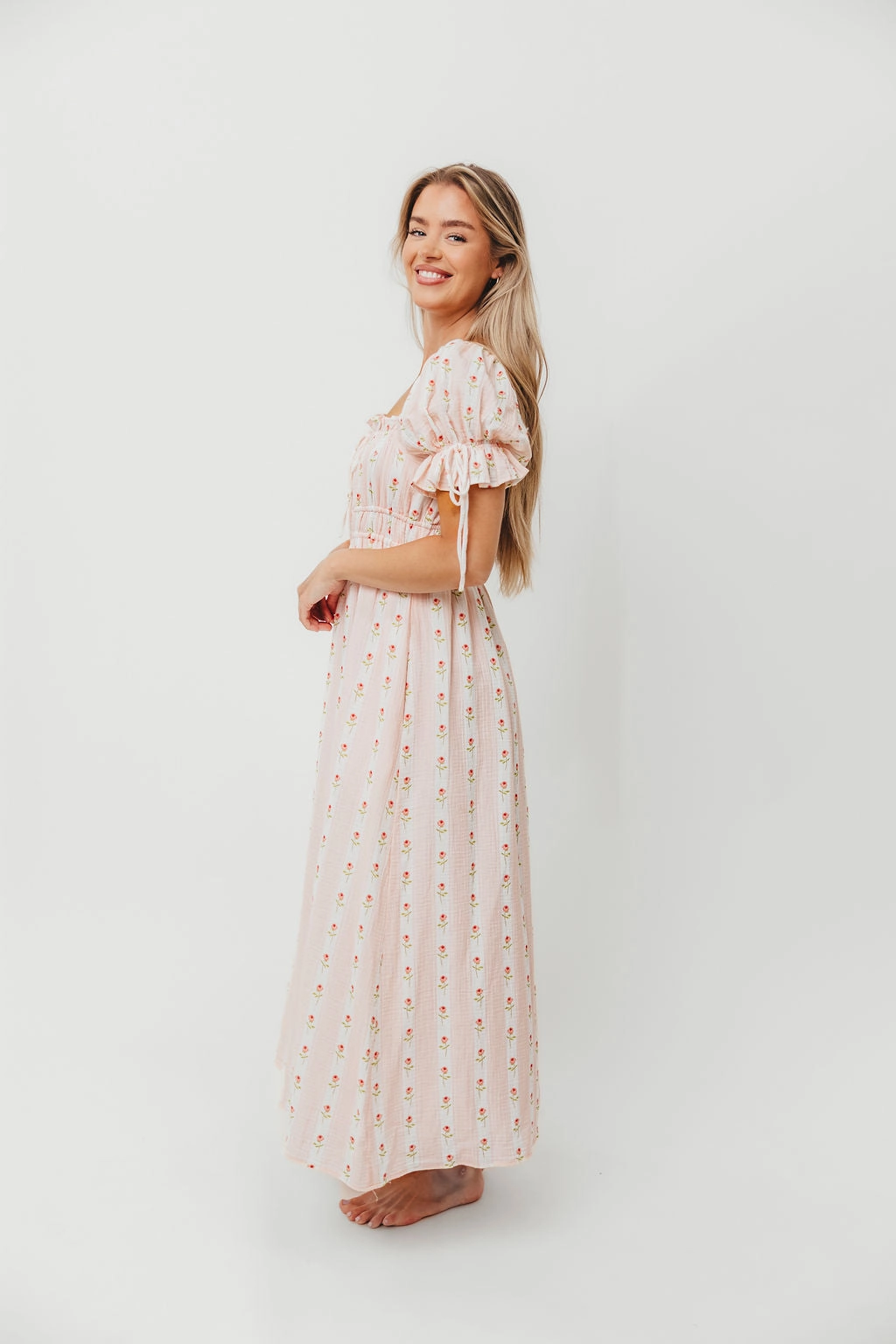 Soft Outfit Savanna Steppe 100% Cotton Dress in Pink Rose - Bump Friendly & Inclusive Sizing