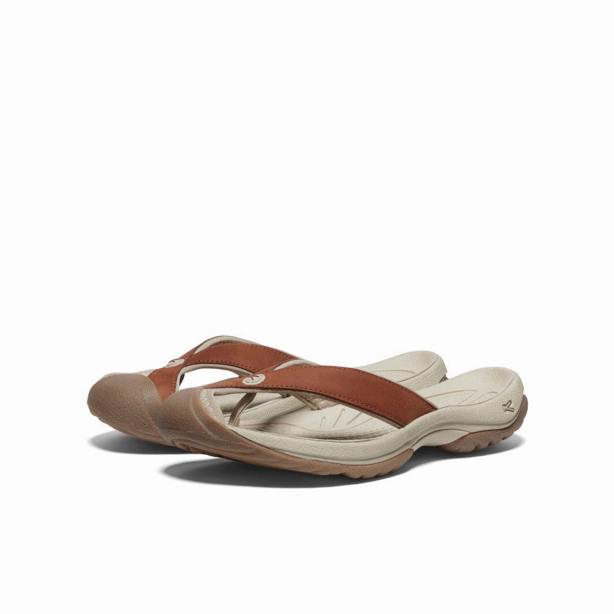 Women's Waimea Leather Flip-Flop  |  Sorrel Horse/Plaza Taupe Slip On Relax