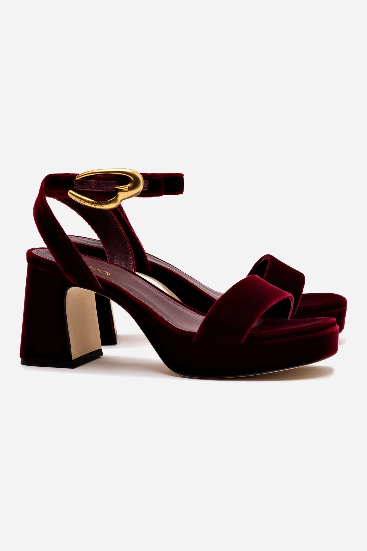 Dolly Verona Low Sandal In Wine Velvet Quick Fit Angel Glow