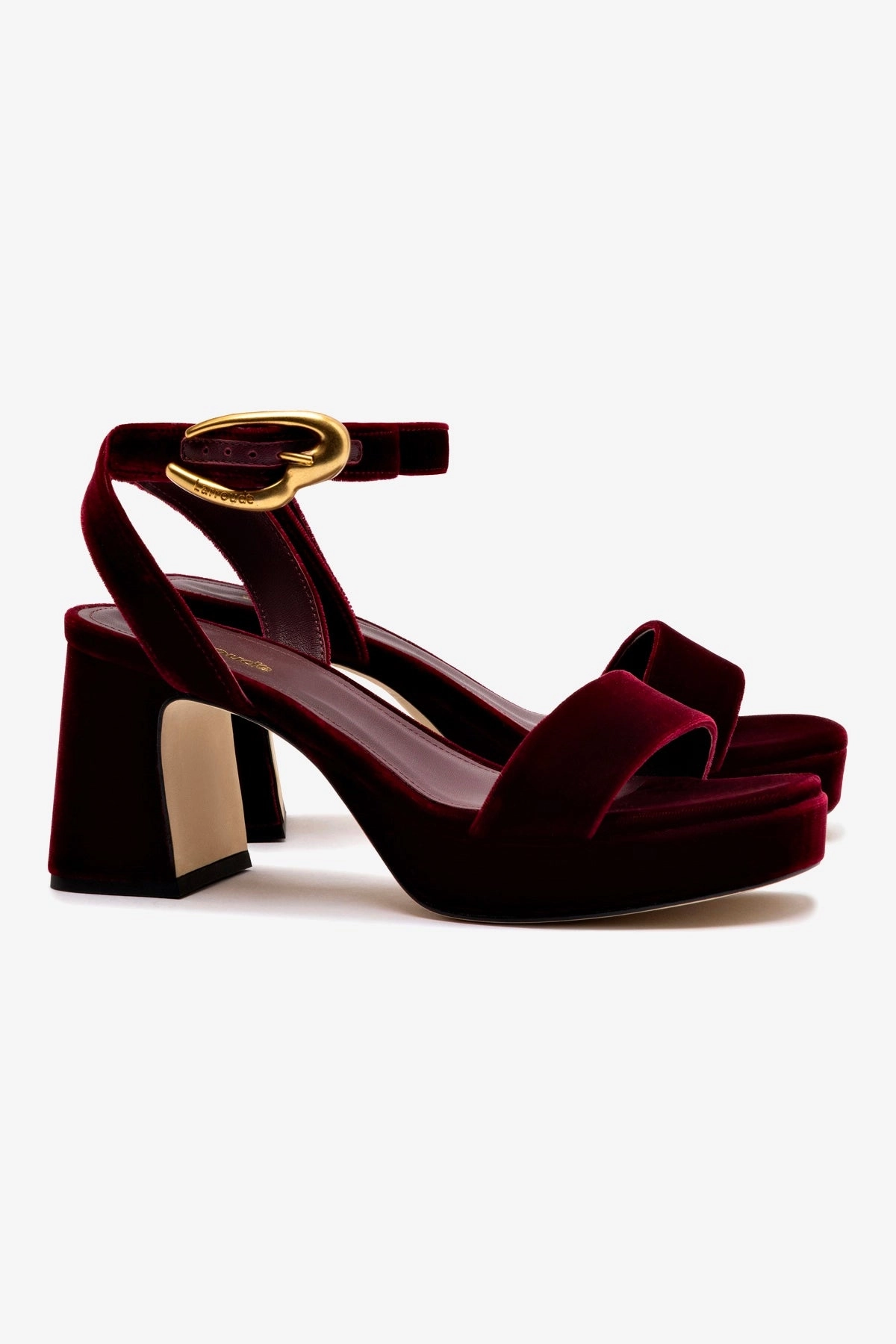 Dolly Verona Low Sandal In Wine Velvet Grab Now