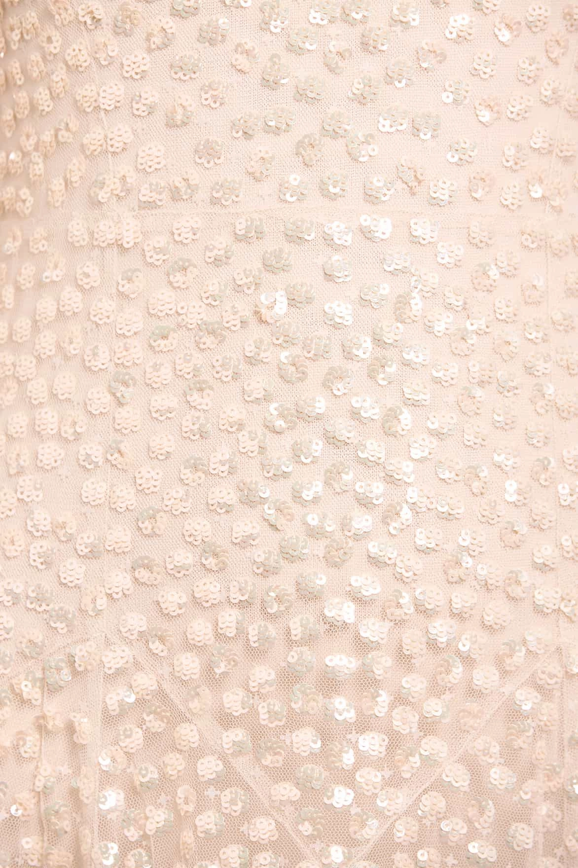 Leila Dot Sheer Ankle Gown Bold Touches