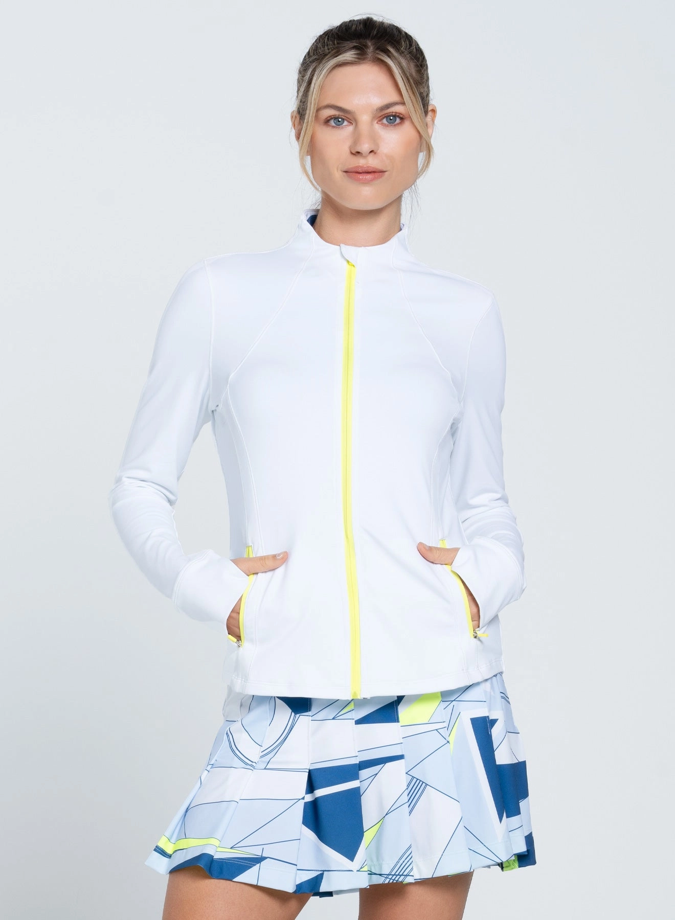 High Neck Zip Jacket AntiPillTreatment