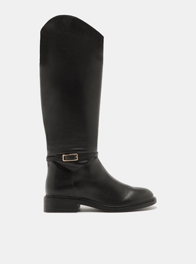 Waterproof Stylish Explorer Mckenna Leather Wide  Block Boot