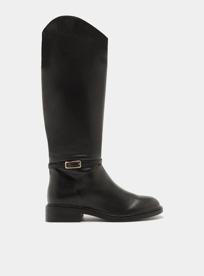 Waterproof Stylish Explorer Mckenna Leather Wide  Block Boot