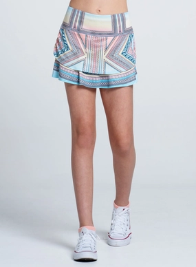 Anti Odor Finish Lucky Club Ruche Skirt- Girls