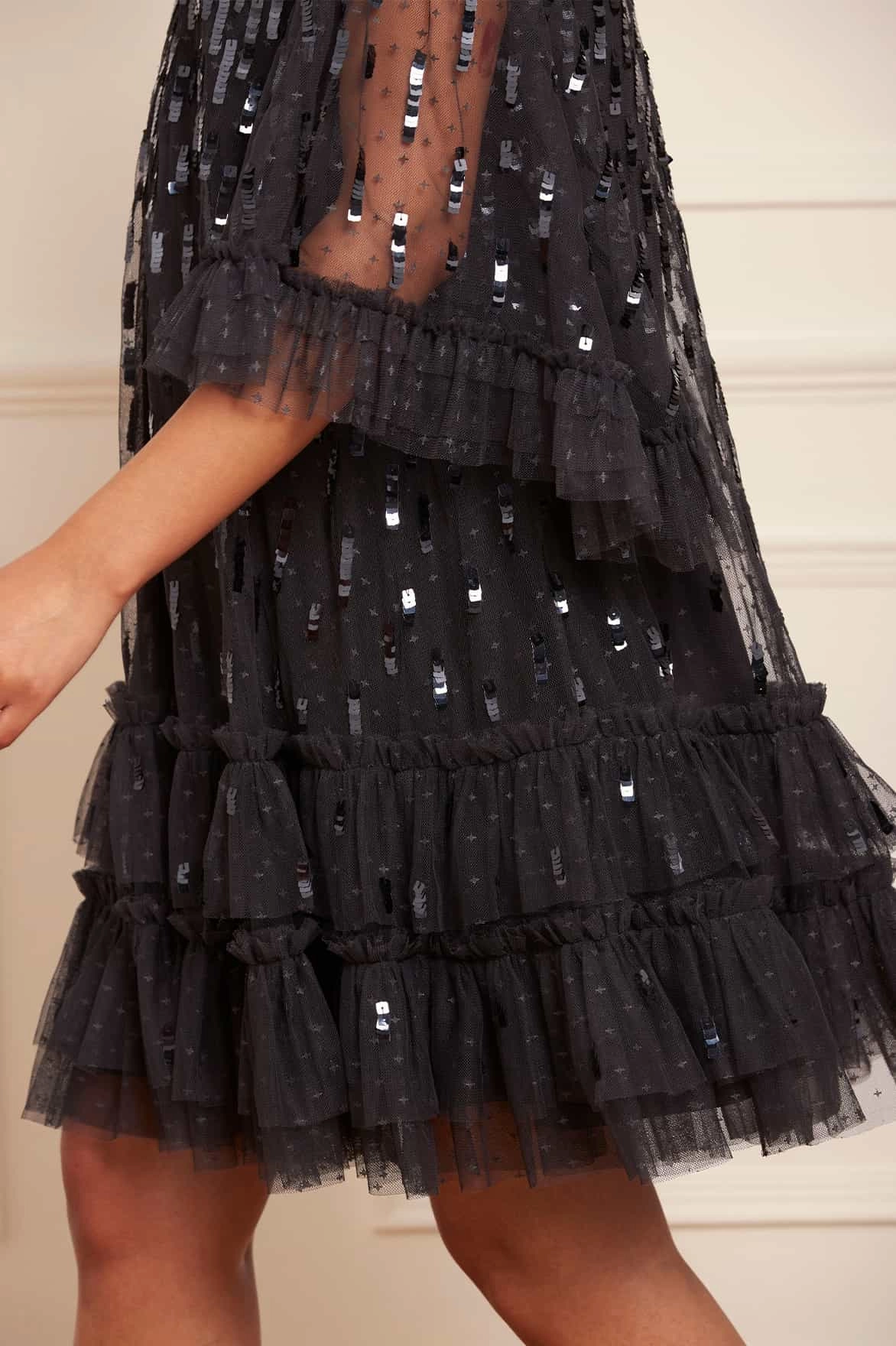 Light Touch Body Harmony Sequin Dash Mini Dress