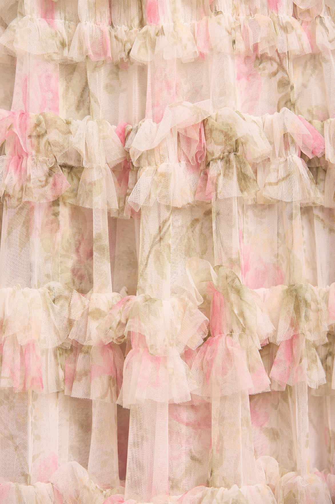 Party Floral Rose Lisette Off-Shoulder Gown